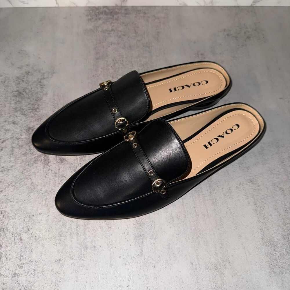 Coach Irene Mule Black 8 B (M) $175 retail